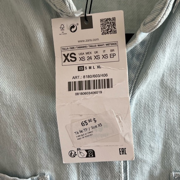 blue denim short jumpsuit - Picture 5 of 5